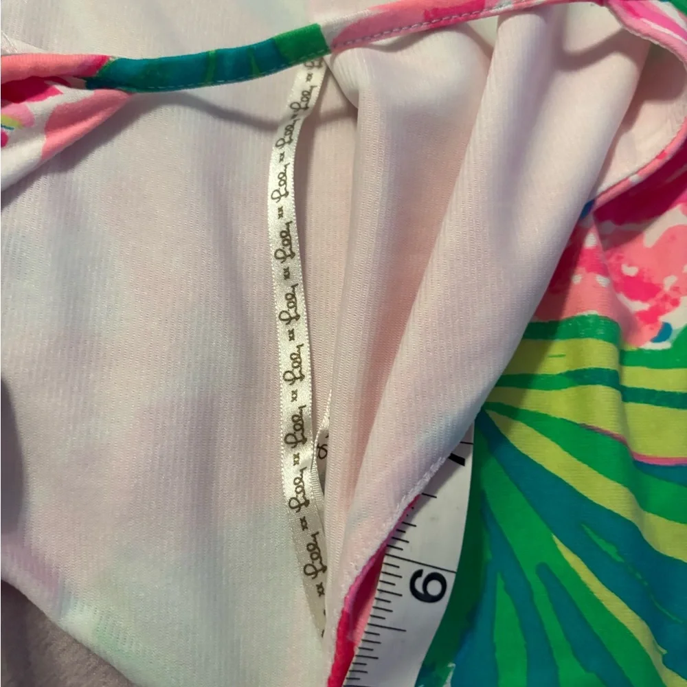 Lilly Pulitzer Pink and Green Floral Dress - Picture 7 of 8